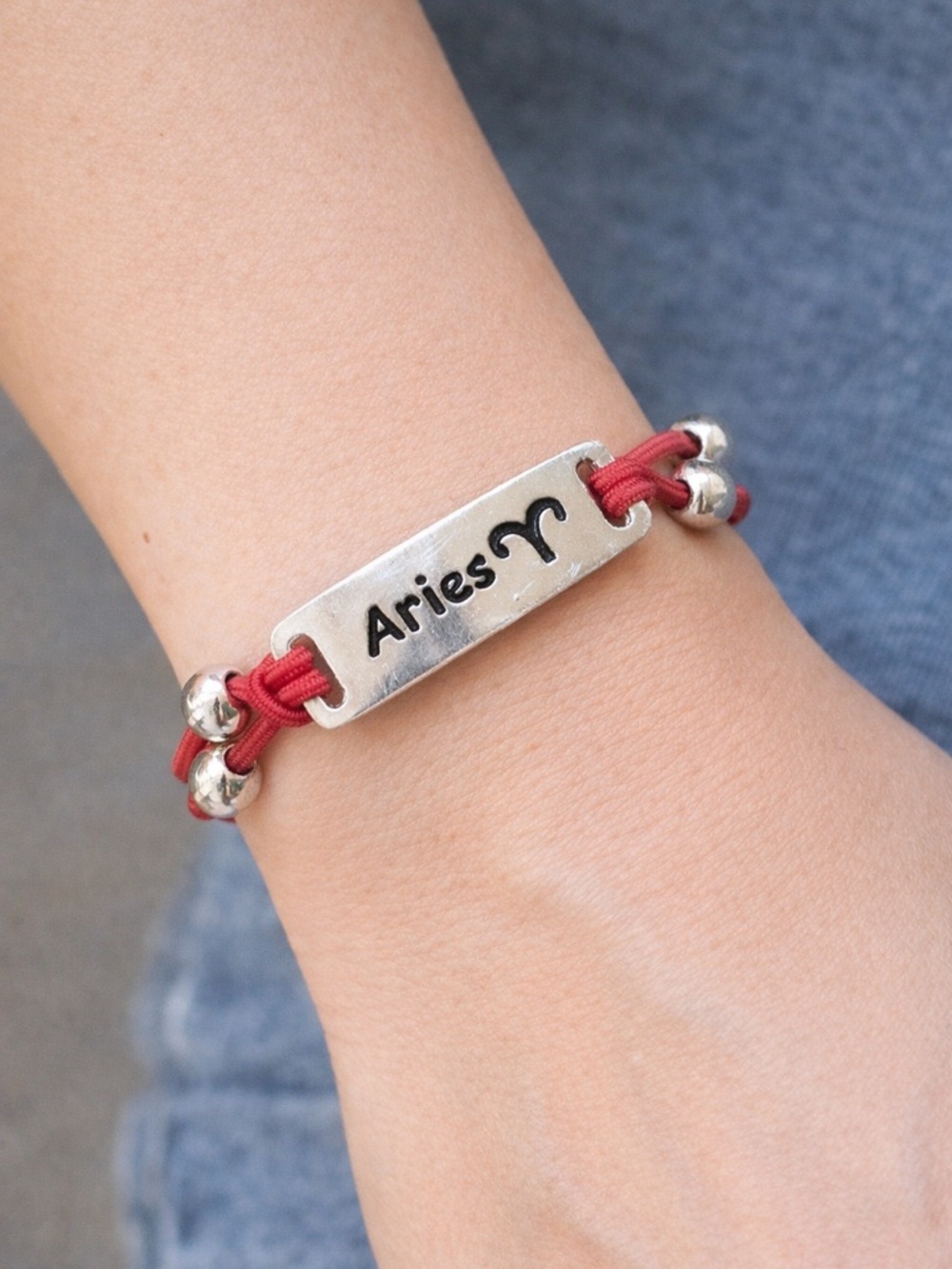 ⚠️ 5/25: Aries Coral Pink Cord Zodiac Bracelet
